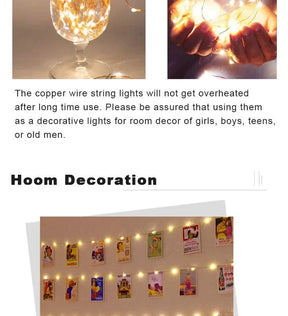 Luzes de Fadas Natalinas à Prova d'Água – Encanto e Magia