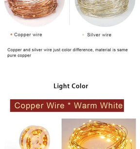 Luzes de Fadas Natalinas à Prova d'Água – Encanto e Magia