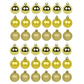 Kit 30 Bolas De Natal Mista 4cm Dourada Decoração Árvore